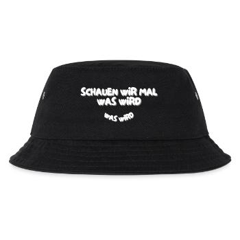 Schauen wir mal was wird - was wird - Kinder Bucket Hat - Schwarz - Vorne