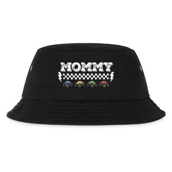 Mommy Monster Truck Offroad Power Mutter Design - Kinder Bucket Hat - Schwarz - Vorne