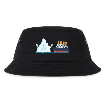 Titanic Lustige Titanic und Berg Free Hug Parodie - Kinder Bucket Hat - Schwarz - Vorne