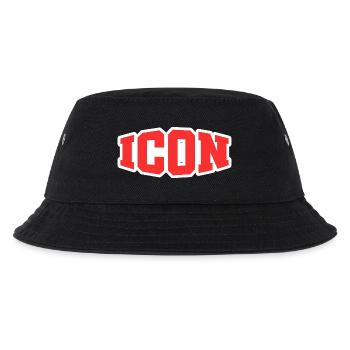 Icon - Kinder Bucket Hat - Schwarz - Vorne