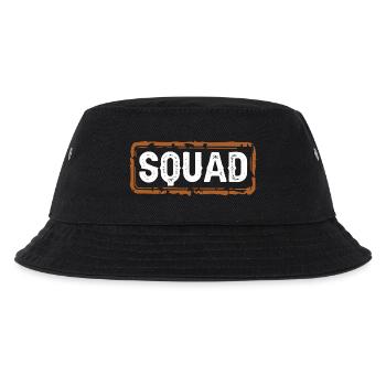 squad - Kinder Bucket Hat - Schwarz - Vorne