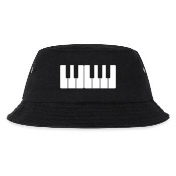 piano - Kids’ Bucket Hat - black - Front
