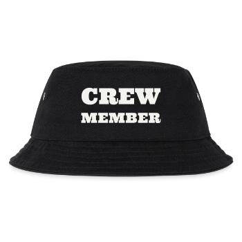 Crew Member Bold XXL Fett Team Staff Event Gruppe - Kinder Bucket Hat - Schwarz - Vorne