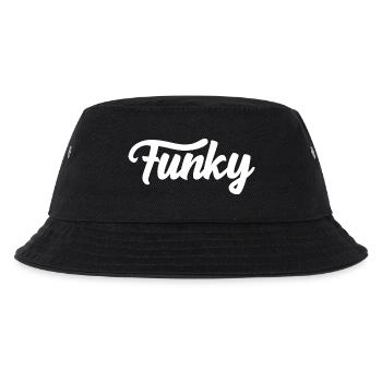 Funky music logo - Kids’ Bucket Hat - black - Front