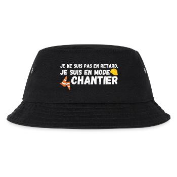 Je suis en mode chantier - Bob Enfant - noir - Devant