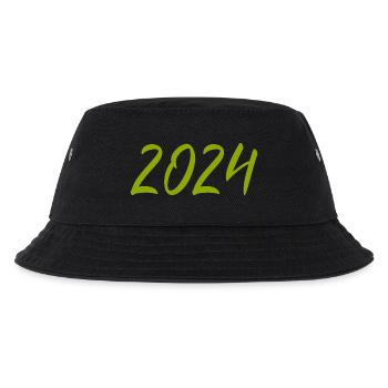 2024 Silvester Neujahr grün - Kinder Bucket Hat - Schwarz - Vorne