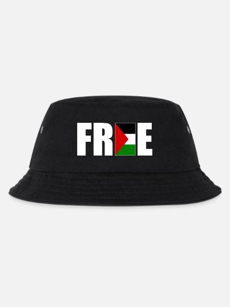 Free palestine - Kinder Bucket Hat - Schwarz