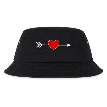 cœur rouge, St.Valentin - Bob Enfant - noir - Devant