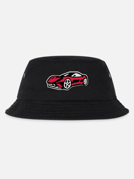ferari - Kinder Bucket Hat - Schwarz