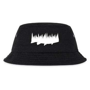 Fish And Forest - Kinder Bucket Hat - Schwarz - Vorne
