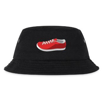 Schuh Rendering - Kinder Bucket Hat - Schwarz - Vorne
