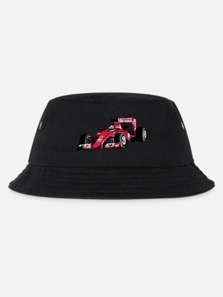 - Rennauto - Motorsport - Kinder Bucket Hat - Schwarz