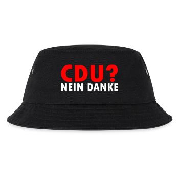 Cdu - Kinder Bucket Hat - Schwarz - Vorne