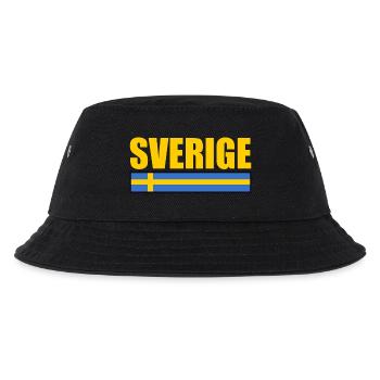 sverige - Kinder Bucket Hat - Schwarz - Vorne