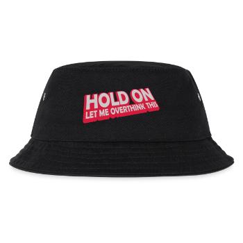 Let me overthink this - Kinder Bucket Hat - Schwarz - Vorne