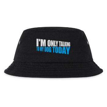 only talking to dog - Kids’ Bucket Hat - black - Front