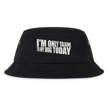 only talking to dog - Kids’ Bucket Hat - black - Front