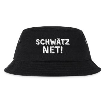Schwätz net hell - Kinder Bucket Hat - Schwarz - Vorne