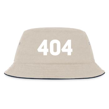 404 not found - Kids’ Bucket Hat - ecru/navy - Front