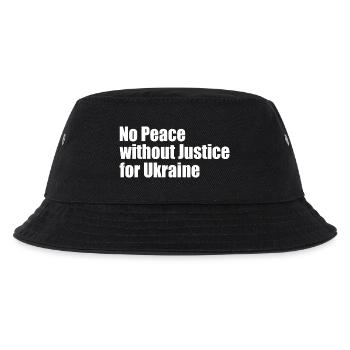 No peace without justice for ukraine - Kids’ Bucket Hat - black - Front