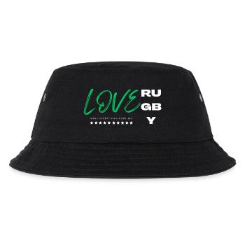 Love rugby green - Kids’ Bucket Hat - black - Front