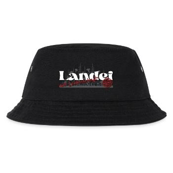 Spruch - Landei mit Leidenschaft/ Landwirt - Kinder Bucket Hat - Schwarz - Vorne