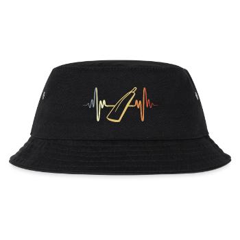 Cricket bat heart palpitations ECG - Kids’ Bucket Hat - black - Front