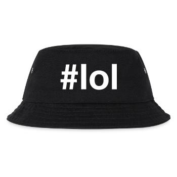 LOL Hashtag - Kinder Bucket Hat - Schwarz - Vorne
