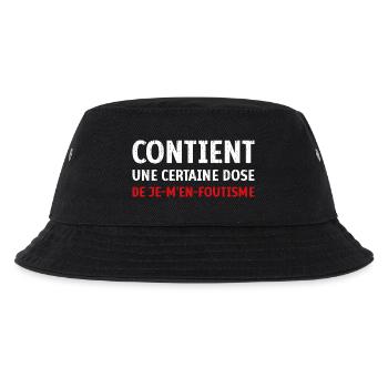 Contient une certaine dose de je-m’en-foutisme - Bob Enfant - noir - Devant