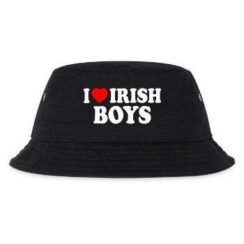 I love irish boys - Kinder Bucket Hat - Schwarz - Vorne