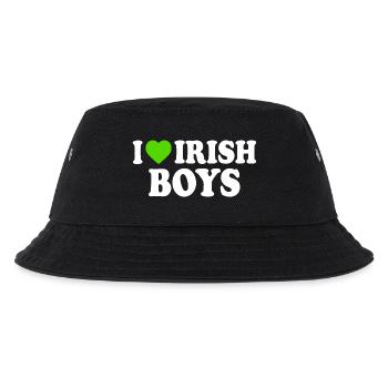 I love irish boys - Kinder Bucket Hat - Schwarz - Vorne