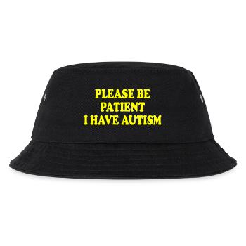 please be patient i have autism - Kids’ Bucket Hat - black - Front