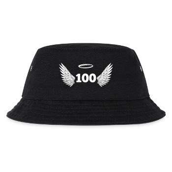 Numéro 100 ange - 100e anniversaire ailes - Bob Enfant - noir - Devant
