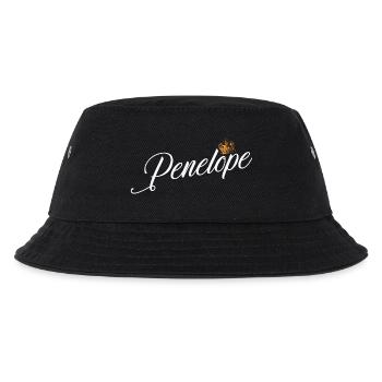 Penelope Name für Frauen Kinder Kleinkinder - Penelope - Kinder Bucket Hat - Schwarz - Vorne