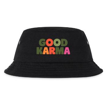 Gutes Karma - Kinder Bucket Hat - Schwarz - Vorne