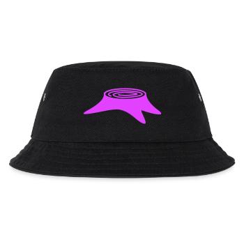 Baumstumpf Baum Fällen Holzfäller Wald Stumpf Holz - Kinder Bucket Hat - Schwarz - Vorne