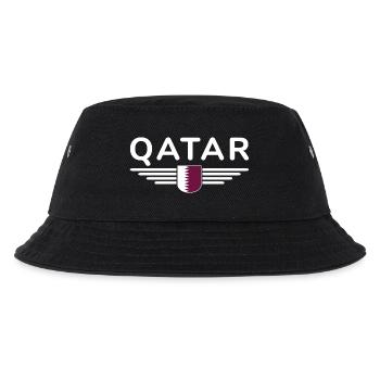Katar Design – Exklusiv und Modern - Kinder Bucket Hat - Schwarz - Vorne