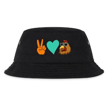 Chickens Hen - Kids’ Bucket Hat - black - Front
