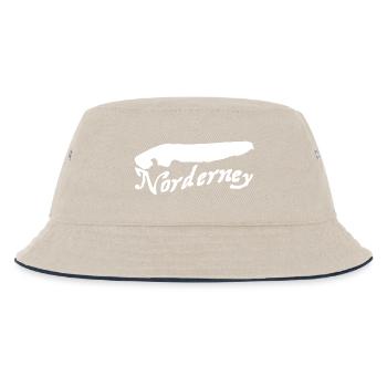 Norderney Tattoo - Kids’ Bucket Hat - ecru/navy - Front