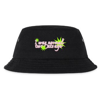 Zwei Katzen zu spät Crazy Catlady - Kinder Bucket Hat - Schwarz - Vorne