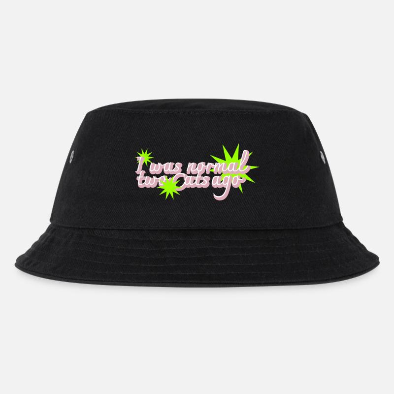 Zwei Katzen zu spät Crazy Catlady - Kinder Bucket Hat - Schwarz