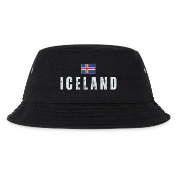 Icelandic Pride, Icelandic flag - Kids’ Bucket Hat - black - Front