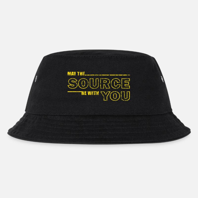 May the Source Be With You – Geek Tee - Kids’ Bucket Hat - black