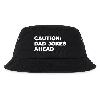 Humorvolle Papa Witze Vorsicht Grafik T-Shirt - Kinder Bucket Hat - Schwarz - Vorne