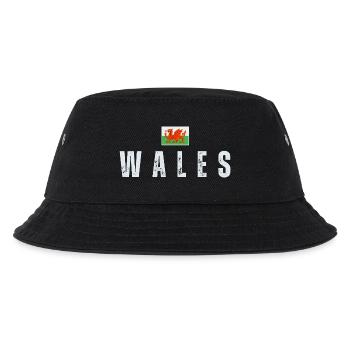 Drapeau du Pays de Galles, j’aime le Pays de Galles - Bob Enfant - noir - Devant