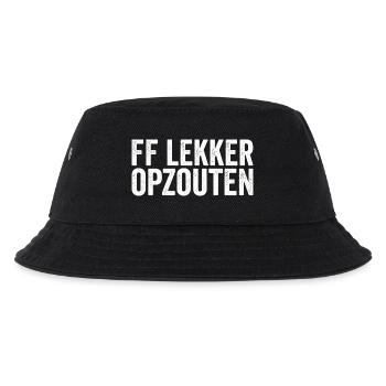 FF Nice Salting – Direkt zum Punkt - Kinder Bucket Hat - Schwarz - Vorne