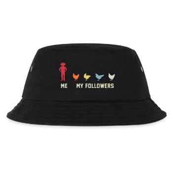 ich meine follower Hühner  - Kinder Bucket Hat - Schwarz - Vorne