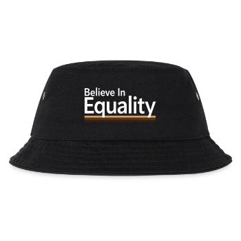 Believe In Equality Statement Gleichberechtigung - Kinder Bucket Hat - Schwarz - Vorne