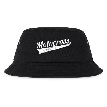 Motocross Retro - Kinder Bucket Hat - Schwarz - Vorne
