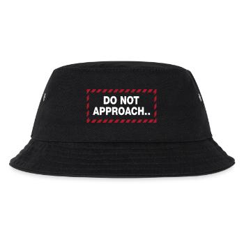 Do Not Approach Warning Distance Statement - Kids’ Bucket Hat - black - Front